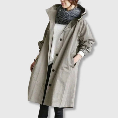 Catherine – Elegant Simplicity Trench Coat