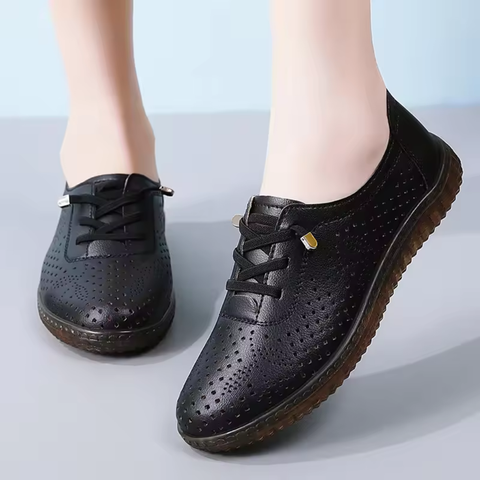 Lina | Elegant Perforated Comfort Sneaker Breathable Slip-On Casual Shoe