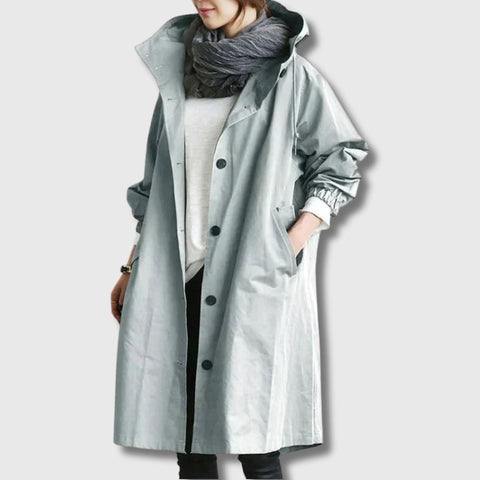 Catherine – Elegant Simplicity Trench Coat