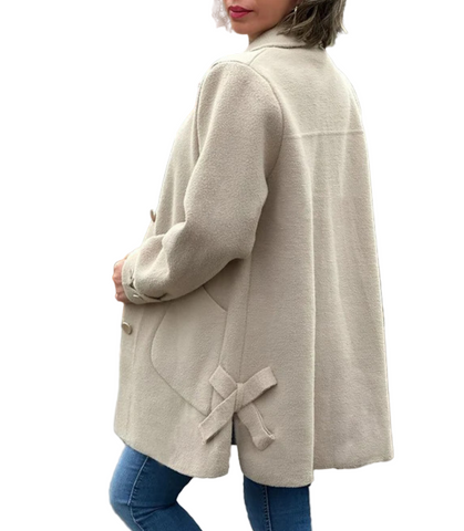 MOANA — Classic Button-Front Oversized Coat