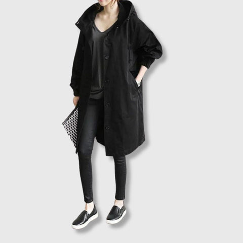 Catherine – Elegant Simplicity Trench Coat