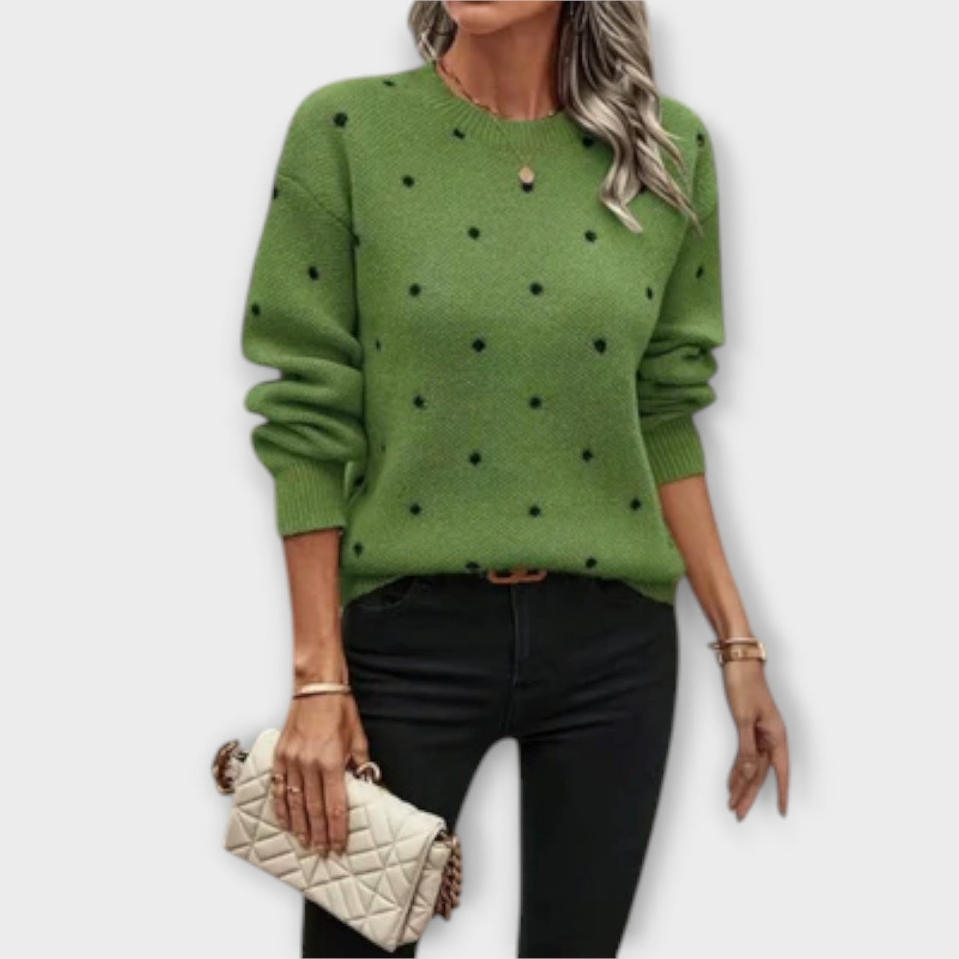 Imelda – Casual Long-Sleeve Knit Sweater