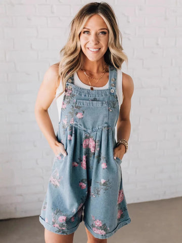 Ana | Retro-style printed jumpsuit