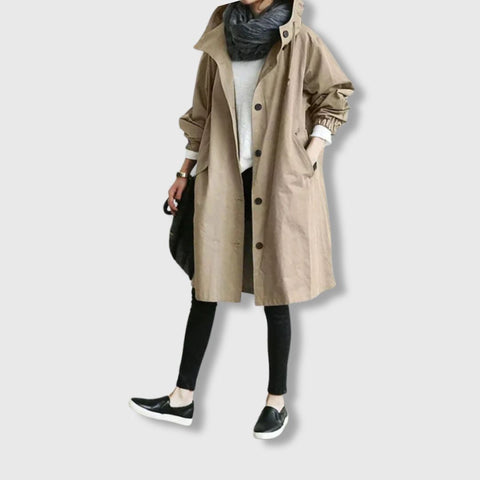 Catherine – Elegant Simplicity Trench Coat