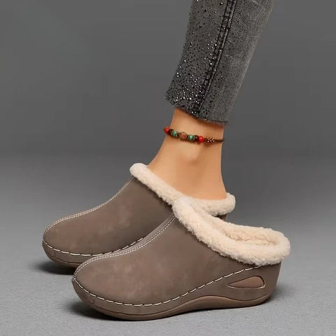 Nova | Slip-On Sandals with Fur Lining