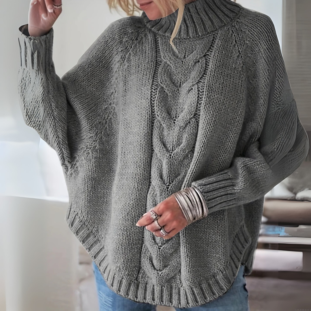 Lorette - Elegant Cable Knit Sweater