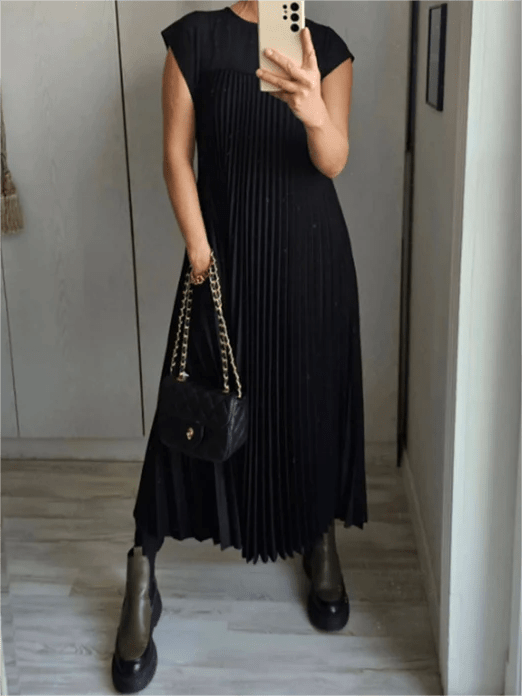 sandra pleated maxi dress Sandra Pleated Maxi Dress
