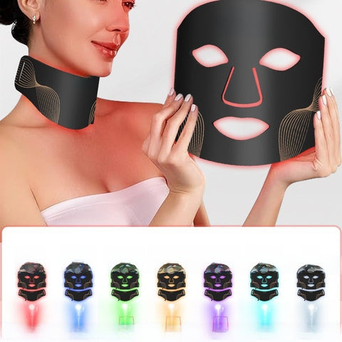 LED Photon Skin Rejuvenation Mask with Neck Attachment