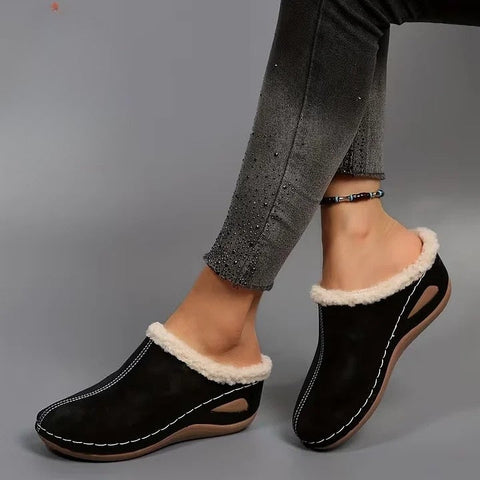 Nova | Slip-On Sandals with Fur Lining