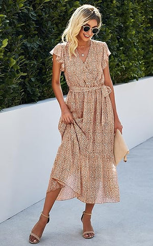 Melissa | Front Tie Detail Maxi Dress