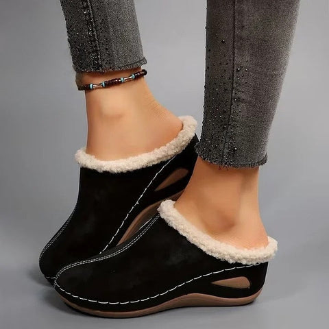 Nova | Slip-On Sandals with Fur Lining