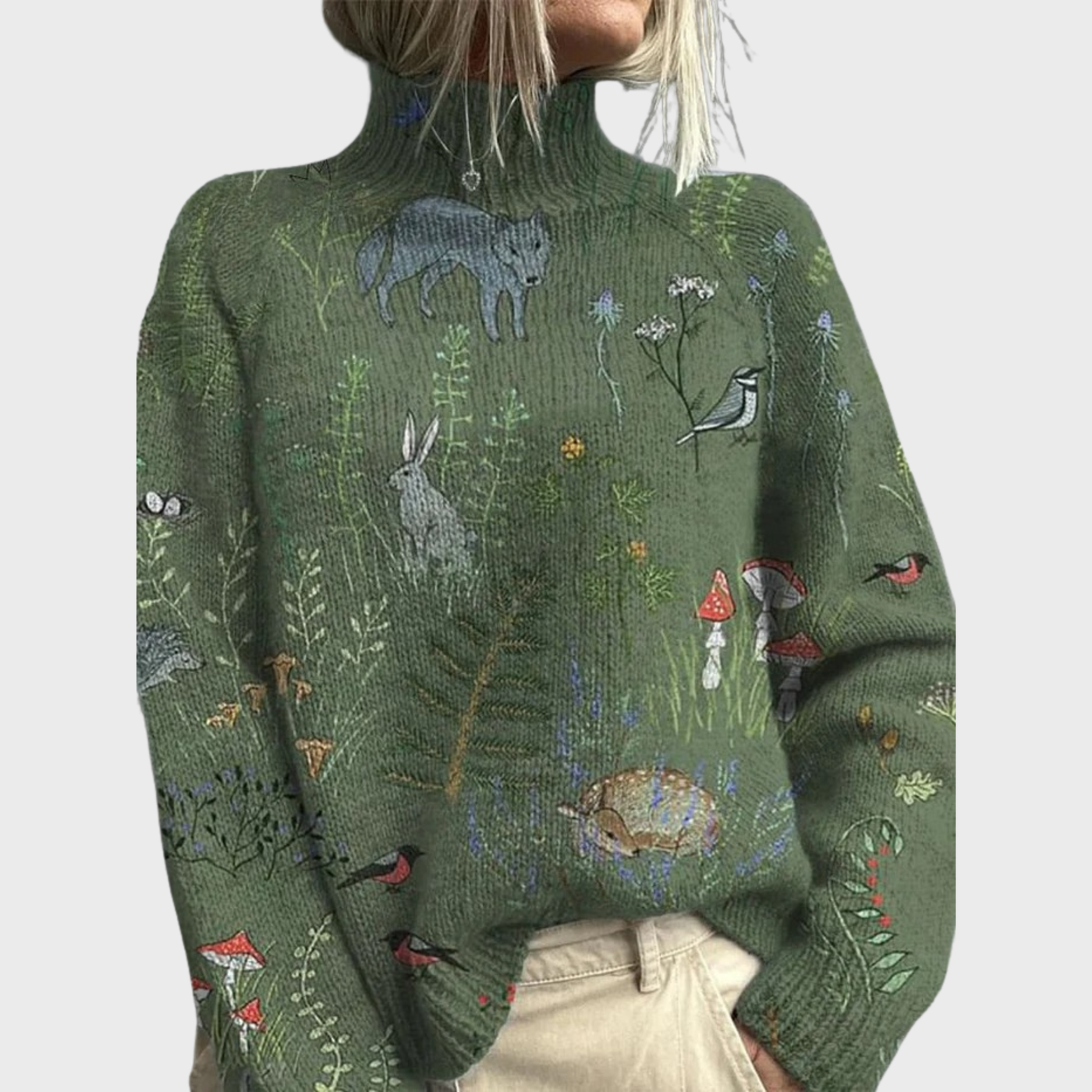 Yvette | Timeless Comfort Forest Knit Sweater