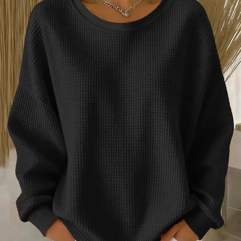 Analie | Waffle Knit Soft Sweatshirt