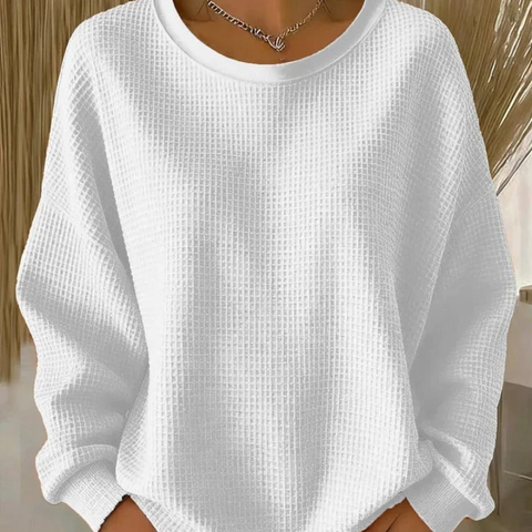 Analie | Waffle Knit Soft Sweatshirt