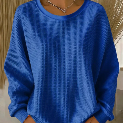 Analie | Waffle Knit Soft Sweatshirt