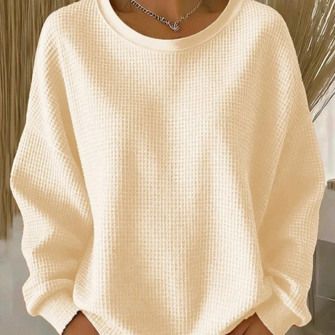 Analie | Waffle Knit Soft Sweatshirt