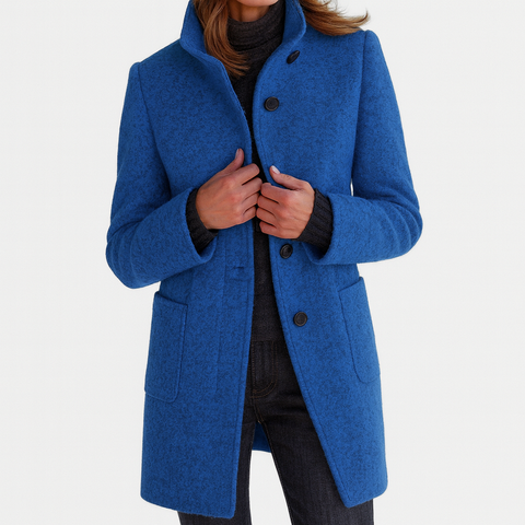 Camille™ - Women's Elegant High Collar Coat