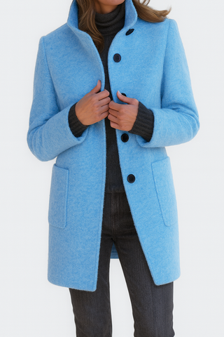 Camille™ - Women's Elegant High Collar Coat