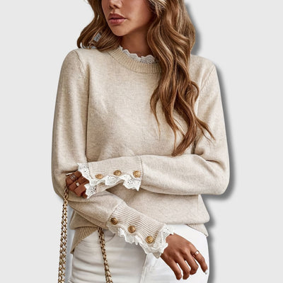 Sonia – Sweater with Lace Details