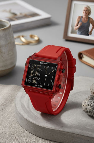 VYNE Aspen™ Waterproof Digital Watch with Dual Time Zone
