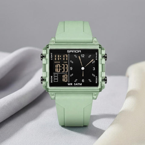 VYNE Aspen™ Waterproof Digital Watch with Dual Time Zone