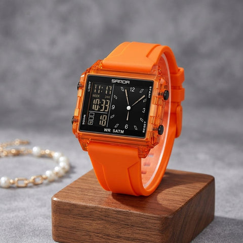 VYNE Aspen™ Waterproof Digital Watch with Dual Time Zone