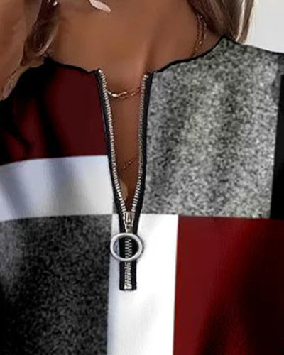 Jenny | Cable Knit Zip Sweater