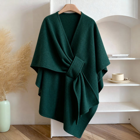 Michelle | The Luxe Draped Fleece Shawl
