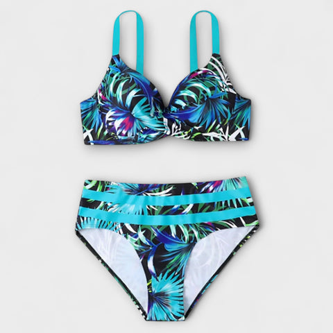 Caterina – Leaf Print Bikini