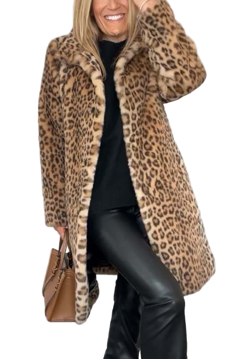 Amara - Leopard Print Coat